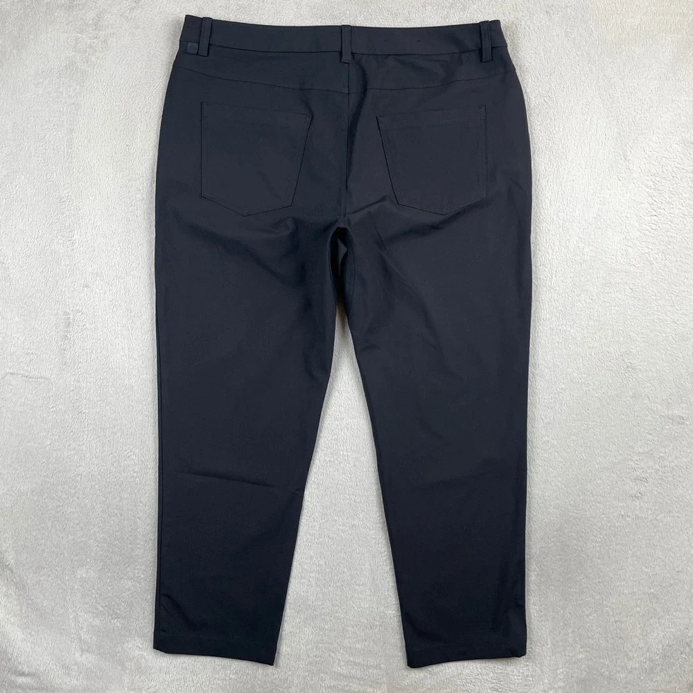 Lululemon ABC Classic Pant Mens 36x27 Black Stretch Golf Preppy Office Commuter